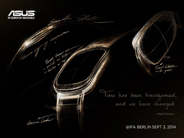 ASUS shows off design for new smartwatch, includes curved display?