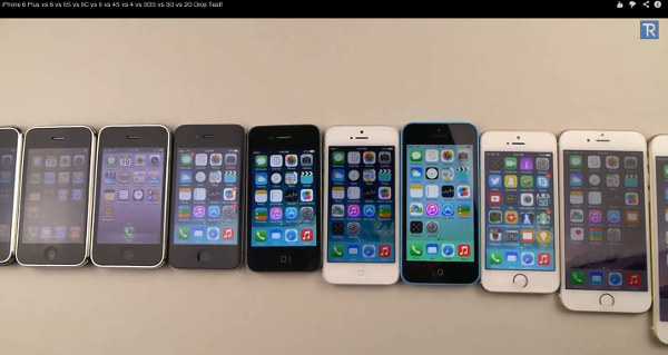 All Apple iPhones drop tested