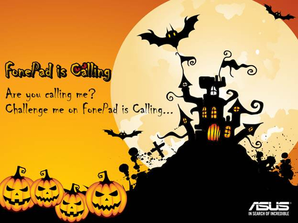 ASUS Malaysia offering FREE ASUS Fonepad 8 FE380CG by playing FonePad is Calling - Halloween game