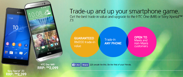 Maxis offering Sony Xperia Z3 with trade-in offer from RM1499
