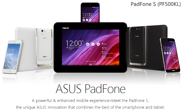 ASUS Malaysia announces availability of PadFone S (PF500KL) for RM899