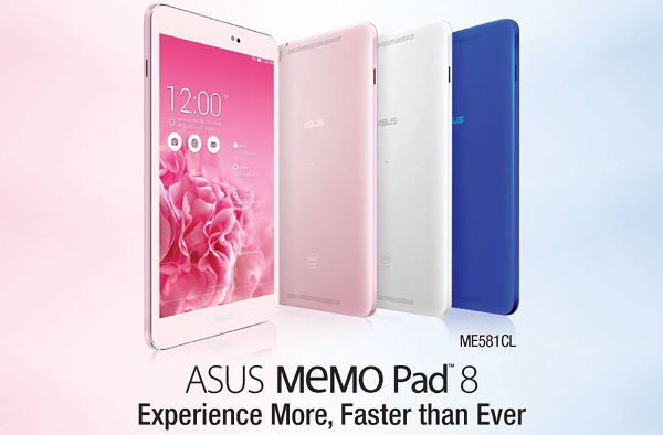 ASUS Malaysia confirms full HD ASUS MeMO Pad 8 ME581CL is now available for RM1099