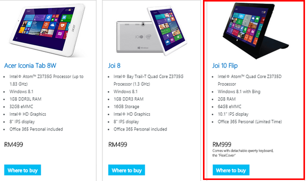 Joi 10 Flip convertible tablet coming to Malaysia soon at RM999