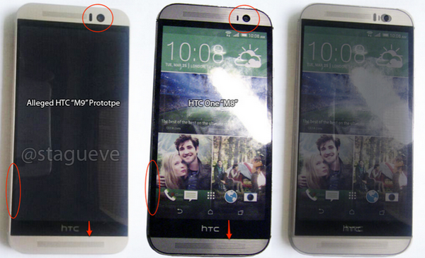 Rumours: HTC One M9 flagship spotted in a picture alongside the current One M8