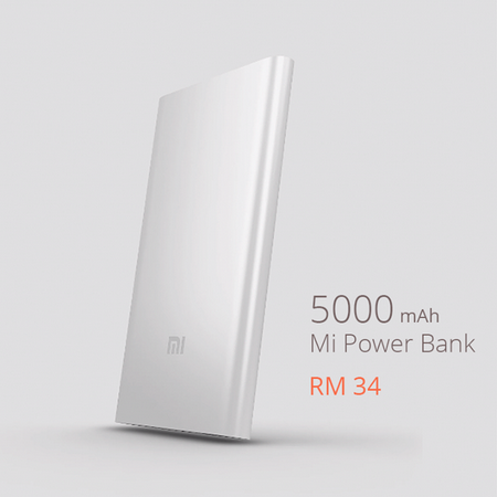 Slimmer Xiaomi 5000 mAh Mi Power Bank now available for RM34 in Malaysia