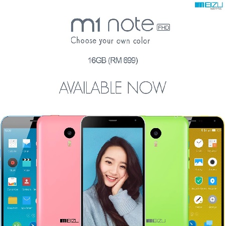 Meizu M1 Note with 16GB storage is now available in Malaysia for RM699