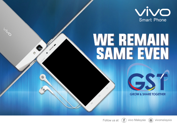 vivo Malaysia will pay the GST for you, vivo X5Max to remain RM1799