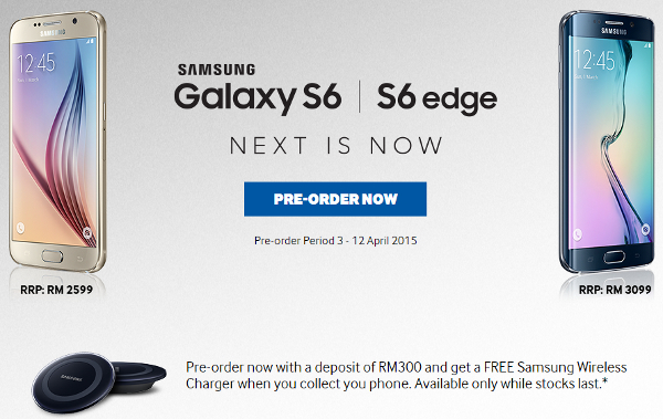 Samsung Galaxy S6 and Galaxy S6 edge pre-order starts today