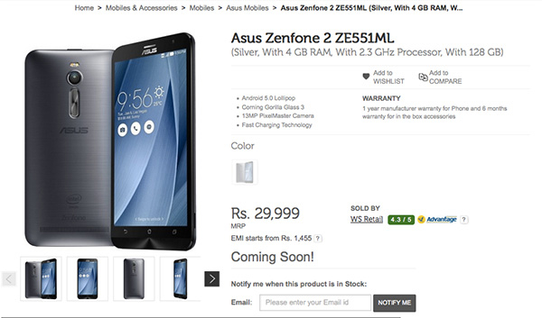 More premium ASUS ZenFone 2 with 128GB coming soon?