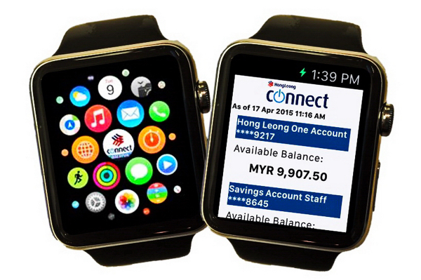 Hong Leong Connect app is now available for the Apple Watch