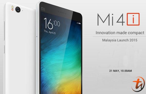 Xiaomi Mi 4i coming to Malaysia on 21 May 2015