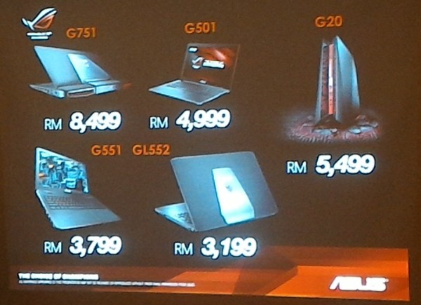 ASUS Malaysia releases full range of ROG gaming machines from RM3199 to RM8499