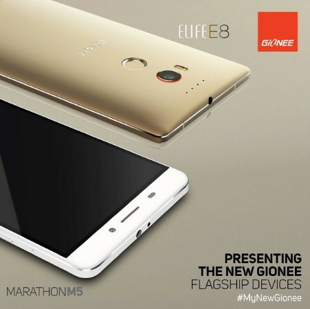 Gionee Elife E8 and Marathon M5 officially announced for 3999 CNY (RM2401) and 2499 CNY (RM1501)