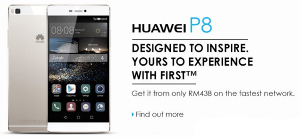 Celcom now offering Huawei P8 from RM438