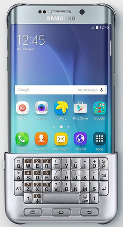 Samsung Galaxy S6 edge+ QWERTY keyboard cover appears