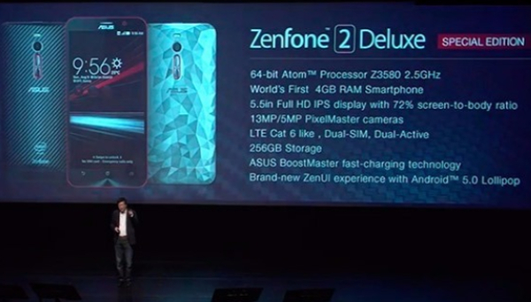 ASUS ZenFone 2 Deluxe Special Edition announced with 256GB storage + 128GB microSD