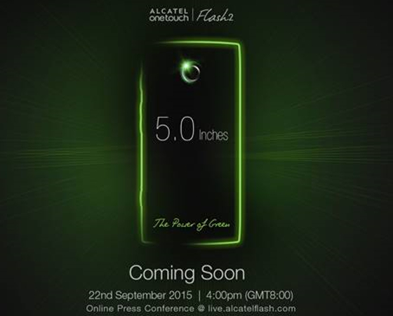 Alcatel OneTouch Flash2 smartphone coming on 22 September 2015