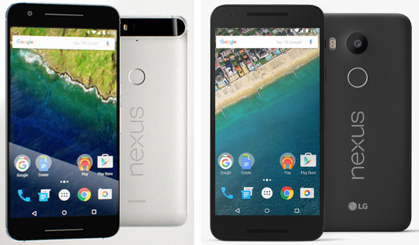Google announces Huawei Nexus 6P and LG Nexus 5X