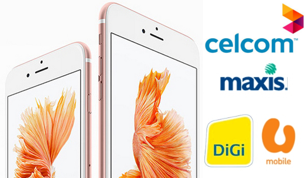 Apple iPhone 6s and iPhone 6s Plus telco comparisons for Malaysia