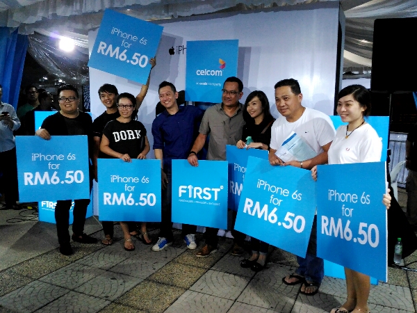 Celcom Apple iPhone 6s and 6s Plus grand launch offers first 6 RM6.50 pricing