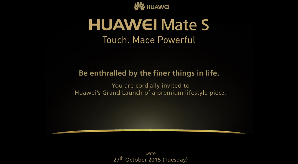 Huawei Mate S coming to Malaysia on 27 October 2015