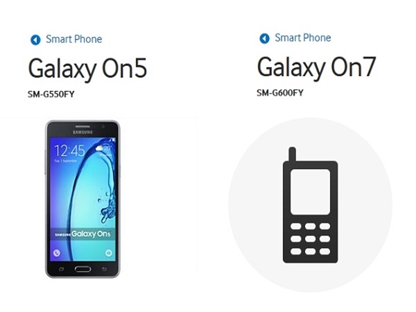 Rumours: Samsung Galaxy On5 and On7 showed up in Samsung website