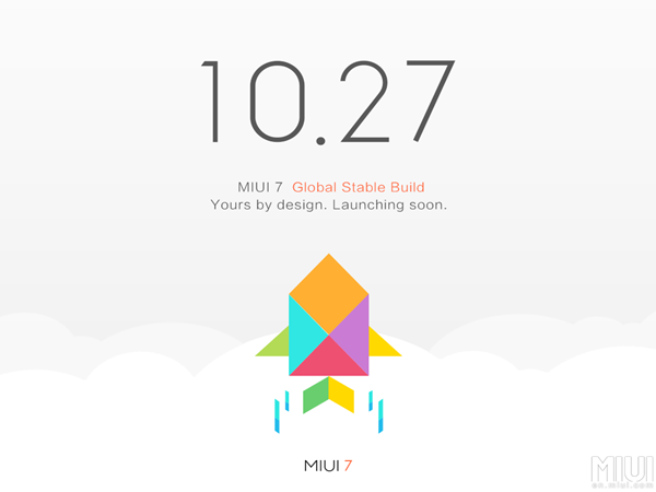 Xiaomi presents MIUI 7 Global Stable Build on 27 October 2015!