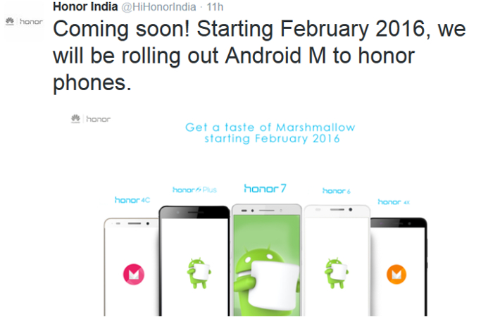 Rumours: honor 7, 6 Plus, 6, 4X and 4C smartphones getting Android 6.0 Marshmallow in February 2016?
