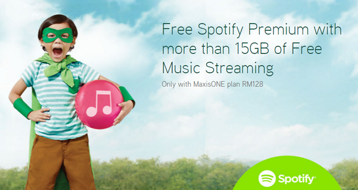 MaxisONE plan gives free Spotify Premium and free music streaming with 15GB