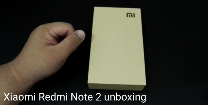 Xiaomi Redmi Note 2 unboxing video