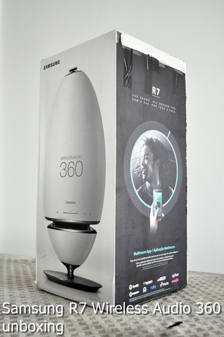 Samsung Wireless Audio 360 R7 unboxing