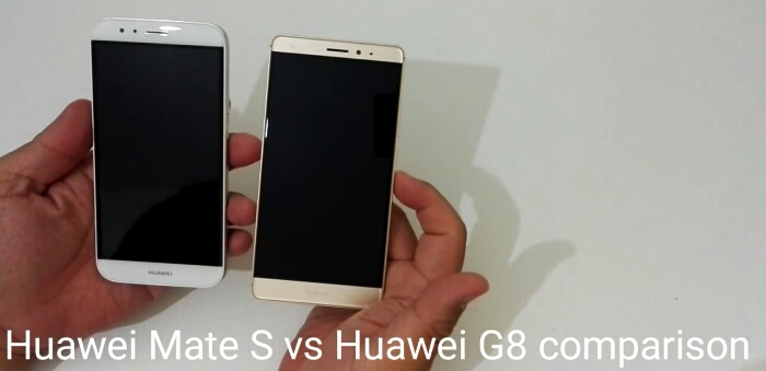 Huawei Mate S vs Huawei G8 comparison video