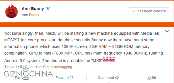 Rumours: Meizu MX6 with new MT6767 deca-core chipset on the way?