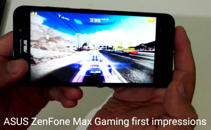 ASUS ZenFone Max first impressions hands-on video: gaming + charging other devices