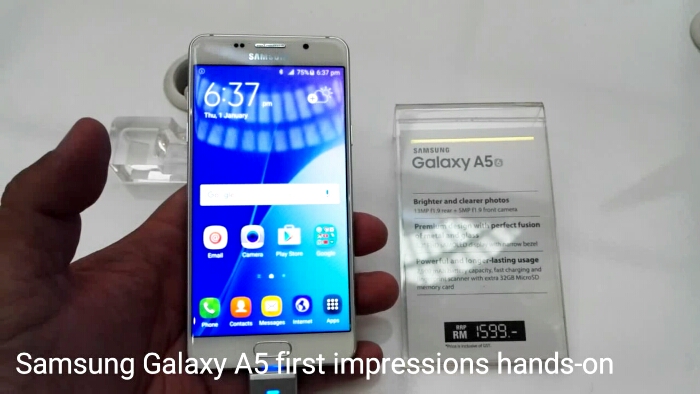 Samsung Galaxy A5 (2016) first impressions hands-on video