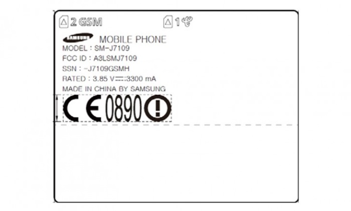 Samsung Galaxy J7 (2016) certified by FCC