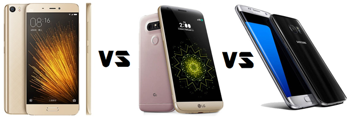 Comparison: Xiaomi Mi 5 vs LG G5 vs Samsung Galaxy S7
