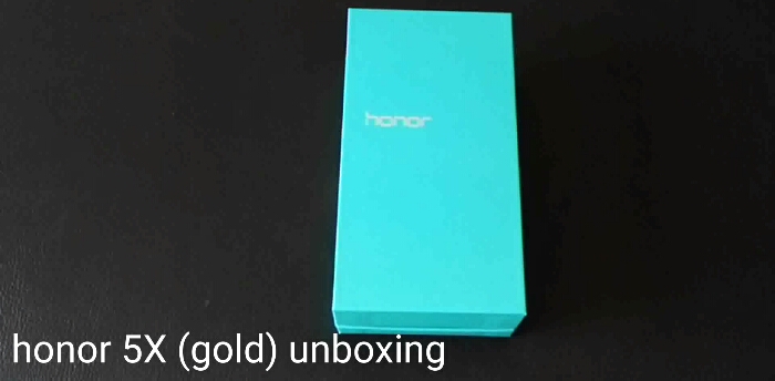 honor 5X (gold version) unboxing video