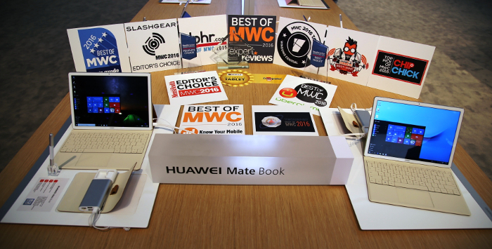 Huawei MateBook wins worldwide acclaim with 15 awards at Mobile World Congress 2016