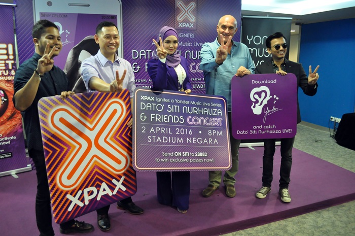 Celcom, Xpax and Yonder Music presents a Dato' Siti Nurhaliza and Friends concert on 2 April