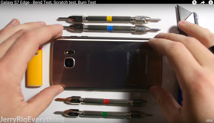 Samsung Galaxy S7 edge goes through drop, scratch and other torture tests for your entertainment