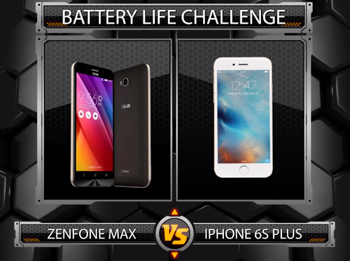ASUS pits ZenFone Max vs Apple iPhone 6S Plus in battery test video
