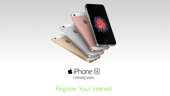 Maxis's register page for the Apple iPhone SE is now live