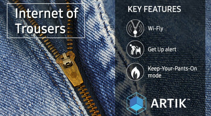 Samsung celebrates 1 April 2016 with Internet of Trousers (IoT)