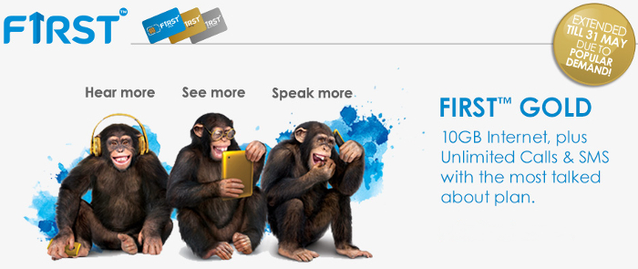 Celcom FiRST GOLD postpaid plan promotion has extended until 31 May 2016!