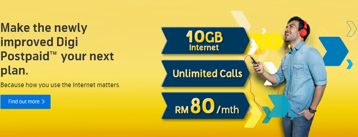 New Digi Postpaid 80 plan offering 10GB data for just RM80