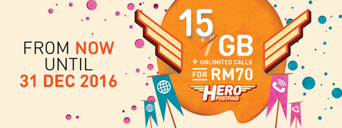U Mobile RM70 monthly Hero P70 plan with 15GB promotion extended until 31 December 2016