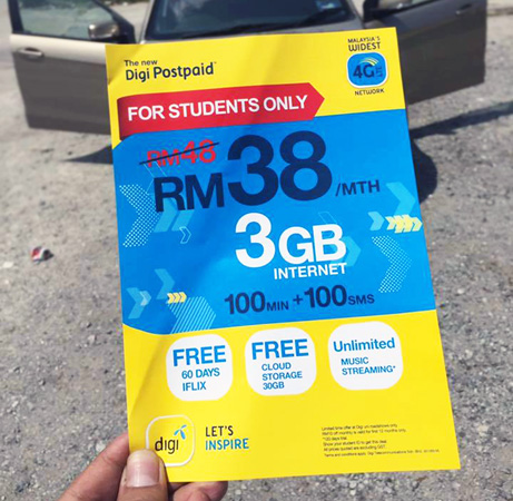 Digi quietly promotes postpaid plan for students at RM38/month with 3GB internet data