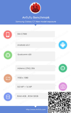 Rumours: Samsung Galaxy C7 AnTuTu benchmark showing great promise