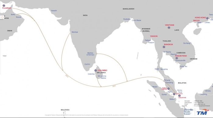 New Bay of Bengal Gateway System gives Malaysia alternate Internet routing to Europe